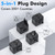 TRAVEL DEPOT Universal Travel Adapter w/USB Ports, GaN All in One Worldwide Plug Adapter, International Power Converter for All Devices, Wall Charger AC Power Type C Charging Ports for USA EU UK AUS