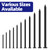 Etauwe 1 Inch Black Carbon Steel Flat Nails, 500 PCS