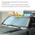 Bekantogy Car Windshield Compatible with Land Rover Defender 90 110 130 2020-2025 Folding Sun Shade Windshield Sunscreen Heat Shield Front Windshield Sun Shade UV Protection (Black)