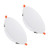 PATIKIL 185mm / 7.3" Diameter Spring Ceiling Hole Cover Plate, 1 Pack Downlight Hole Trim Wall Mount Decorative Cap Access Panel for 5-7" Round Ceiling and Wall Openings, White