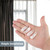 150 Pieces Traverse Curtain Rod Slides, White Plastic Snap-in Traversing Slides for Window Door Shower Curtain Accessories, Replacement Plastic Hooks