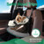 YUDODO Teacup Dog Car Seat – Designed for Tiny Dogs up to 7 lbs – Luxurious Vegan Leather Booster Seat for Chihuahua & Yorkie with Safety Belt & Soft Cushion, Black
