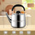 Tea Kettle,Whistling Tea kettle for Stove Top,2.1 QT Stainless Steel Teapot,Induction Tea Kettle Pot for Stovetop (1.9 L,Silver)