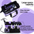 ACOSEA Purple Tool Bag,13 Inch Wide Mouth Open Tool Organizer with 12 Storage Pockets