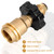 Aekops 100lb Propane Tank Adapter, Universal Fit POL Propane Tank Adapter Converts POL to QCC1, LP Tank Adapter Old to New Connection Type, Solid Brass