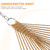 Lazy Daze Hammocks Double Rope Hammock, 2 Person Traditional Outdoor Hand Woven Cotton Rope Hammock with Spreader Bar, Carabiners, Tree Straps, Chains for Patio Yard - Max 450 Lbs, Tan