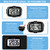 AVTREK 3D Step Counter Clip On with LED Backlight Pocket Pedometer for Walking Outdoor Activities Fitness Tracker Without Smartphone (Black)