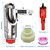 5 Pcs Pig Nipple Drinkers Kit Auto Pig Watering System Stainless Steel with 5 Pcs Brass Water Tank Connector 1Pcs Hole Opener for Pig Goats Swine Piglets Drinking (5pcs, Stainless Steel&Brass)