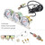 DriSentri Triple Gauge Kit Oil/Volt/Water Gauge, 52mm 2 Inch 3 in 1 Triple Gauge Kit Water Temp Oil Pressure Volt Gauge Meter with Sensor