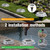 VOLISUN Solar Driveway Deck Lights Dock Marine Lights,16 Pack Solar Ground Light 2 Colors in 1 led Waterproof,Driveway Marker Light for Pathway Warning Step (White/Warm White),Auto On/Off