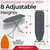 Bartnelli Ironing Board | Space-Saving and Ultimate Iron Board Experience 13x43 | Reinforced Steel Legs, Adjustable Height, 4-Layer Padding, Patent Folding System (BIBT-2110) Bartnelli Ironing Board | Space-Saving and Ultimate Iron Board Experience 13x43 | Reinforced Steel Legs, Adjustable Height, 4-Layer Padding, Patent Folding System (BIBT-2110)