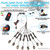 4Pods All Pure White LED Rock Lights Full Kit Plug and Play & Pre Wired 6500K with Switch Wiring Harness Extension Fuse, 60Chip Waterproof Bright Underglow 12V for UTV ATV Offroad RZR Four Wheeler SXS