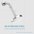 OFFO Shower Head Extension Arm, Shower Arm Extension Shower Head Extender Made of 304 Stainless Steel Shower Pipe Extension, Chrome 6 in