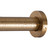 Ivilon Shower Tension Curtain Rod - Adjustable Spring Tension Rod for Shower Curtains, Bathroom, or Windows, Easy to Install, No Drilling Required, Rustproof, Adjustable 54 to 90 Inch Warm Gold