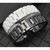 Ceramic Watch Band Universal strap with Quick Release Pins Butterfly Buckle Deployment Clasp Bracelet (20mm, A - White)