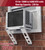 LEOPO Air Conditioner Support Bracket,Fits Single & Double-Hung Windows,Heavy Duty Steel, Holds Up to 220lbs, for 12000-24000 BTU Units