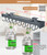Pull Out Broom Holder, Multifunctional Slide Broom And Mop Storage/Organizer With Adjustable Double Row Sliding Hook, Garage Organization Hooks, for Closet Laundry Garage 46CM - grey - 46cm/18.11inch