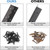 Yeecheng 2-Pack 18-Inch Black Stainless Steel Heavy Duty Continuous & Piano Hinge, 2" Open Width Piano Boat Hinges, with Pre-Drilled Holes and Screws, Ideal for Piano Cabinets ane Wooden Box.