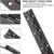 Yeecheng 2-Pack 18-Inch Black Stainless Steel Heavy Duty Continuous & Piano Hinge, 2" Open Width Piano Boat Hinges, with Pre-Drilled Holes and Screws, Ideal for Piano Cabinets ane Wooden Box.