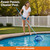 STARGOODS 20" Pool Skimmer Net - Heavy-Capacity Deep Bag Leaf Rake for Inground & Above Ground Pools - Fine Mesh Catches Leaves, Pet Hair & Debris - Pool-Safe Rounded Edges - Fits Standard Poles, Blue
