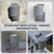 4 Inch Dryer Vent Cover UV Resistant with Screws and Washers for Outdoor Installation, Natural Energy Saving, Clothes Dryer Replacement Vents (Bluish Grey)