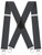 Men's Suspender Heavy Duty for Men Grey Braces Adjustable with 4 Clips 2 inch Wide High Elastic X Style Suspenders For Men