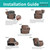 Easy-Going Waterproof Oversized Recliner Chair Sofa Cover with Pocket, 1-Piece Reversible Couch Cover for Recliner, Washable Protector for Dogs (Oversized Recliner, Brown/Beige)