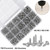HanTof 700Pcs Tiny Phillips Pan Head with Washer Self Tapping Screws, 304 Stainless Steel, Small/Mini M2 M2.3 M2.6 M3 Wood Screws, Micro Sheet Metal Screws Assortment Kit for Electronic and Toy Repair