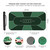 94 x 47 Inch Poker Mat with Stronger Sewn Edges, 10 Players Texas Hold'em Poker Rubber Mat Poker Topper for Tables, Folding Portable Poker Table Top Layout w/Carrying Bag for Poker Games, Blackjack