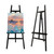 Stuelloaf Large A-Frame Wooden Painting Display Black Easel, Large Adjustable Pine Wood Standing Easel Holding Canvas Up to 60'', Solid Wood for Display, Wedding Sign or Painting-Black