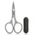 GERMANIKURE Nail and Cuticle Scissors - FINOX Stainless Steel Professional nail scissors for nail tips - nail scissors curved Manicure Tools in Leather Case - Ethically Made in Solingen Germany - 4702