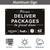 Please Deliver Packages to Front Door Sign, Yuntarda 10”x7” Rust Free 40Mil Aluminum UV Printed Metal Reflective Sign Easy to Mount No Fading Outdoor Use
