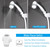 High Pressure RV Shower Head with Hose and On Off Switch, 3 Flow Rate for Saving Water, Matte Black