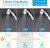 High Pressure RV Shower Head with Hose and On Off Switch, 3 Flow Rate for Saving Water, Matte Black