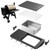 Upgraded Folding Front Shelf Accessories for Traeger Pro 22, Pro 575, Ironwood 650, BAC362, All-in-One Grill Table with Works Cutting Board,Basin,5 Hooks, Steel Grill Accessory for Food Prep & Storage