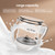 Casimhu 4-in-1 Milk Frother, Electric Milk Frother and Steamer with LED Touch Screen, Ceramic Lining Bottom, Milk Warmer 13.52oz for Lattes, Cappuccinos, and Macchiatos at Home, White