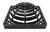 9" Outdoor Square Dome Atrium Grate Drain Cover 0903SDG / 09147G (1, Black)