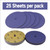 JLD 7" Sanding Disc, 60 Grit Blue Zirconia Sticky, for JLD10-8 Lawn Mower Blade Sharpener and Grinder-25 Pack
