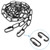 ECUDIS Heavy Duty Canopy Kit and 6 Feet Pendant Light Fixture Chain for Chandelier or Swag Light Fixtures, Maximum Weight of 50 Pounds, 5 Inches Diameter，Vintage Black