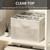 Aokeyee Shoe Organizer for Closet,2 Pack Foldable Shoe Storage Organizer Box Bin with Adjustable Dividers and Clear Cover, Fits up to 16-32 Pairs