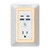 Multi Plug Outlet Surge Protector - POWSAF 5 Outlet Extender with 4 USB Ports(2 USB-C PD 20W) and Night Light, 3-Sided Power Strip with Adapter Spaced Outlets - ETL, White