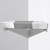 LIWEIKE Brushed Nickel Shower Foot Rest Bar Wall Mount Shower Stool for Shaving Legs Non-Slip Scrub Shower Foot Step Square Corner Shower Shaver Foot Rest
