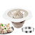 6.6'' Baozi Maker Machine,Food-Grade Material Big Dumpling Bao Bun Mold,Kid Easy To Use And Clean,Dumpling Crimper Maker Quick Made Pastry Pie Steam Bun Mold For Home Kitchen Beginner (White)