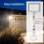 TREEWELL 2 Pack 240-Degree Replacement Motion Sensor, Adjustable LUX(5-300) & Time & Detection Sensitivity Up to 60 Feet Range, 3 Working Modes Outdoor Motion Detector for Security Floodlight, White