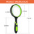 Leffis 3 Pack Magnifying Glass, 10X Non-Slip Handheld Reading Magnifier for Kids and Seniors, 75mm Magnifying Glass Lens for Reading, and Nature Exploration