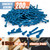 RURITKIT 200Pcs Concrete Screws with Drill Bit and Driver bit, 3/16" 1/4" Hex Head Concrete Cement Screws Assortment Kit for Anchoring to Masonry, Block or Brick Stucco, Length 1-1/4" to 2-3/4"