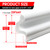 Extra Wide Kerf Door Weatherstripping for Door Frame Seal,New Upgrape V-Shaped Front Door Weather Stripping,Thicken Exterior Door Weatherstrip for Large Gap,White Soundproof Insulation Strip 26Ft