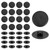 uxcell 200Pcs Screw Cap Covers, 17 x 4mm Plastic, Black, Decorative, Easy to Use, Home & Shop Decoration, Furniture