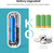 Door Chime, METAK Wireless Door Open Contact Sensor Alarm with 500 FT Range, 58 Chimes and 5 Volume Levels for Business/Store/Home/Office When Entering, 5 Transmitters + 2 Plug-in Receivers (White)