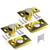 Tonitrui Upgraded Strong Magnetic Door Catch, Replacement for Traditional Door Ball Catch, Quite & Easy to Install, Use for Top of Door, Closet Door, 2 Pack, Gold